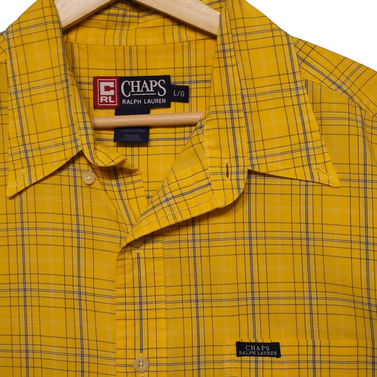 Chaps Plaid Button Up (L)