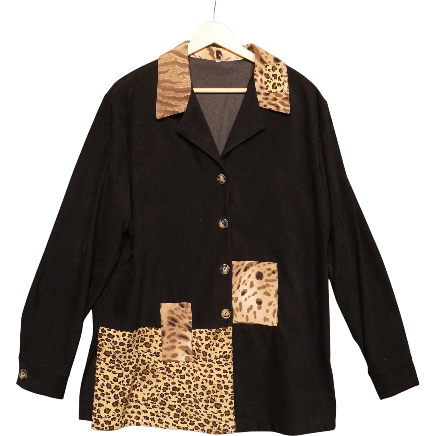 Patchwork Blazer Top (L)