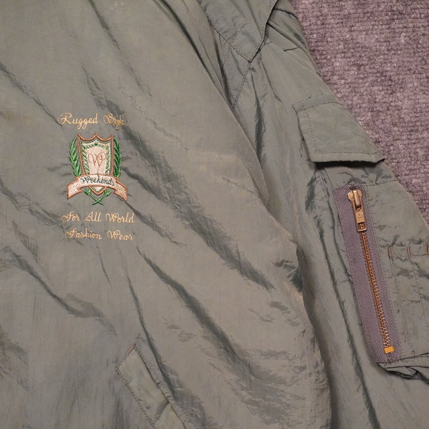 Vintage Weekends Bomber Jacket (L)