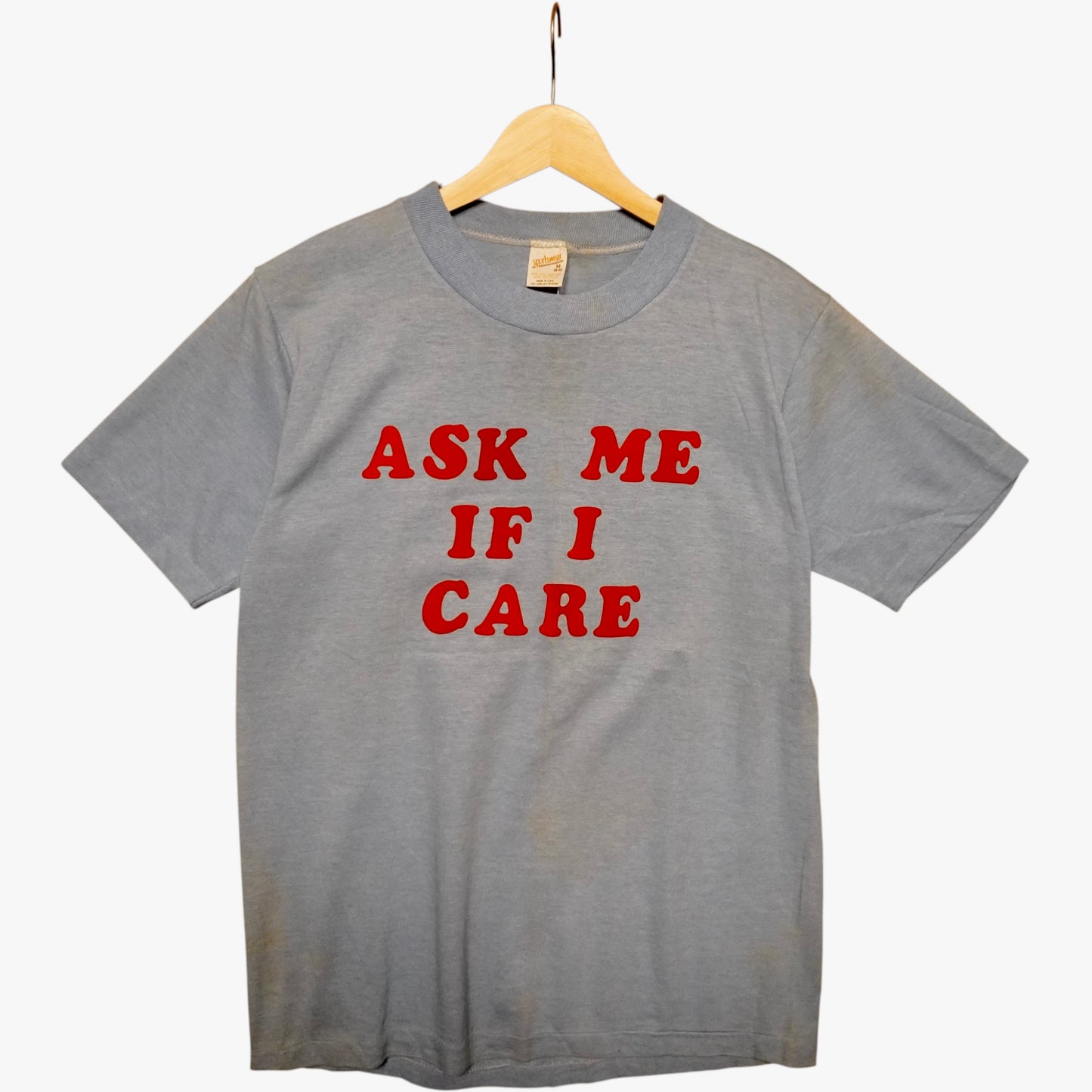 70s Ask Me If I Care Tee (M)