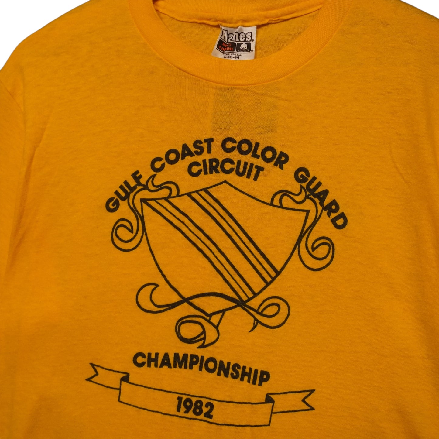 1983 Yellow Color Guard Tee (L)