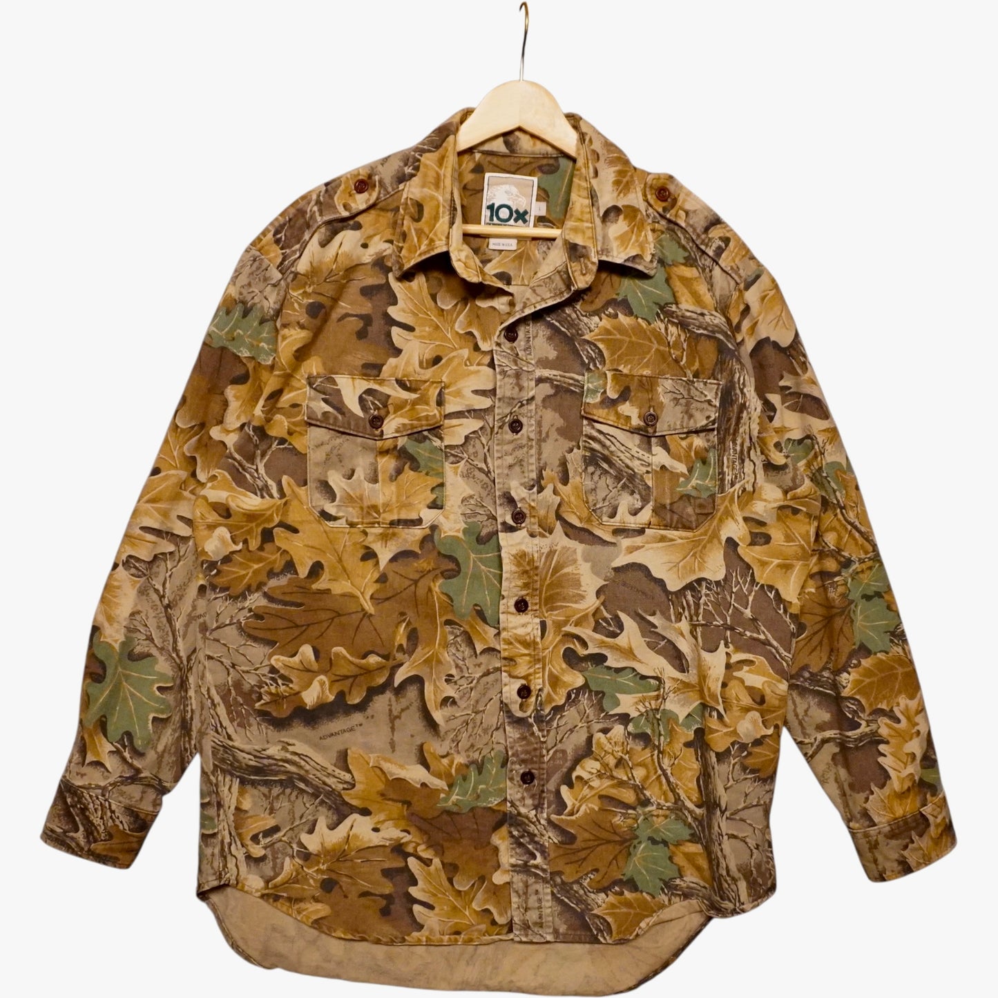 Vintage Camo Button Up (L)