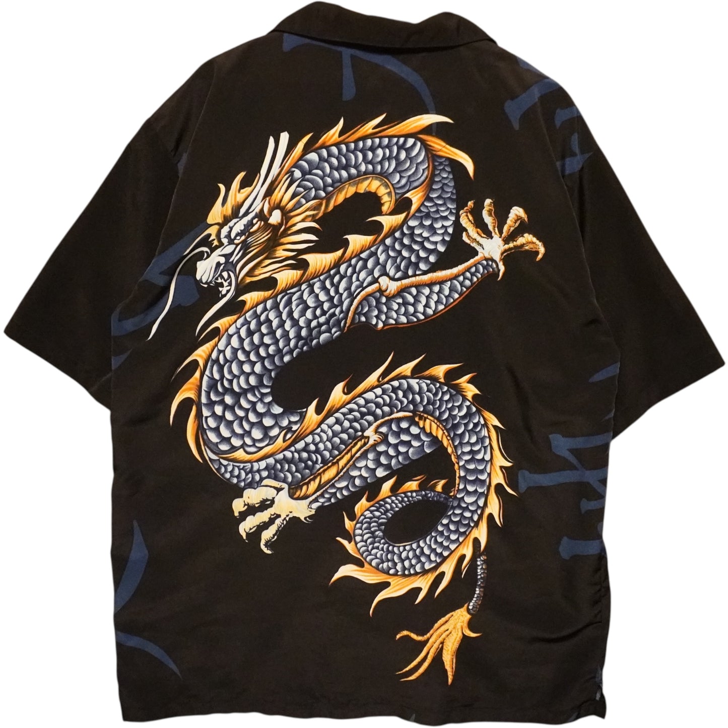 Dragon Black Button Down (L)