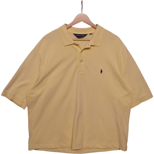 Cream on Navy Boxy Polo (XL)