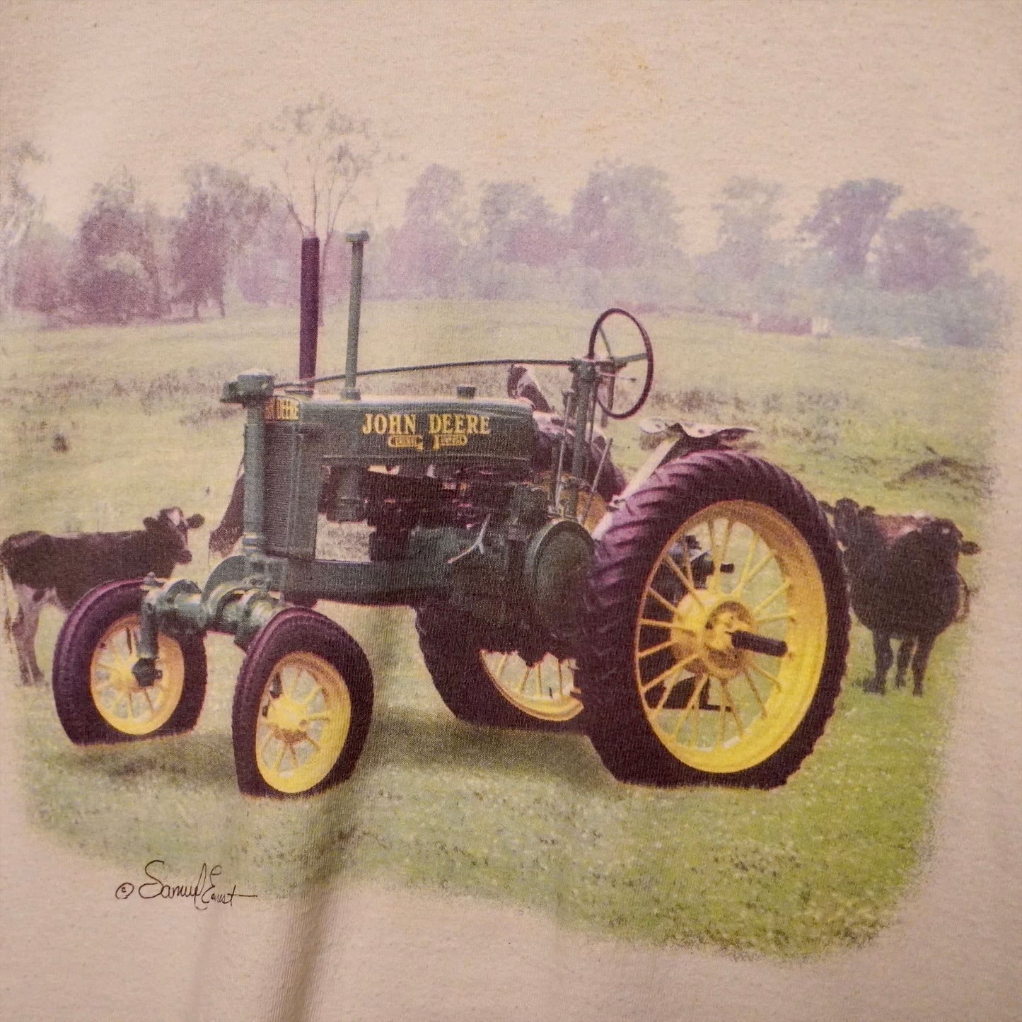 90s Liquid Blue John Deere Tee (L)
