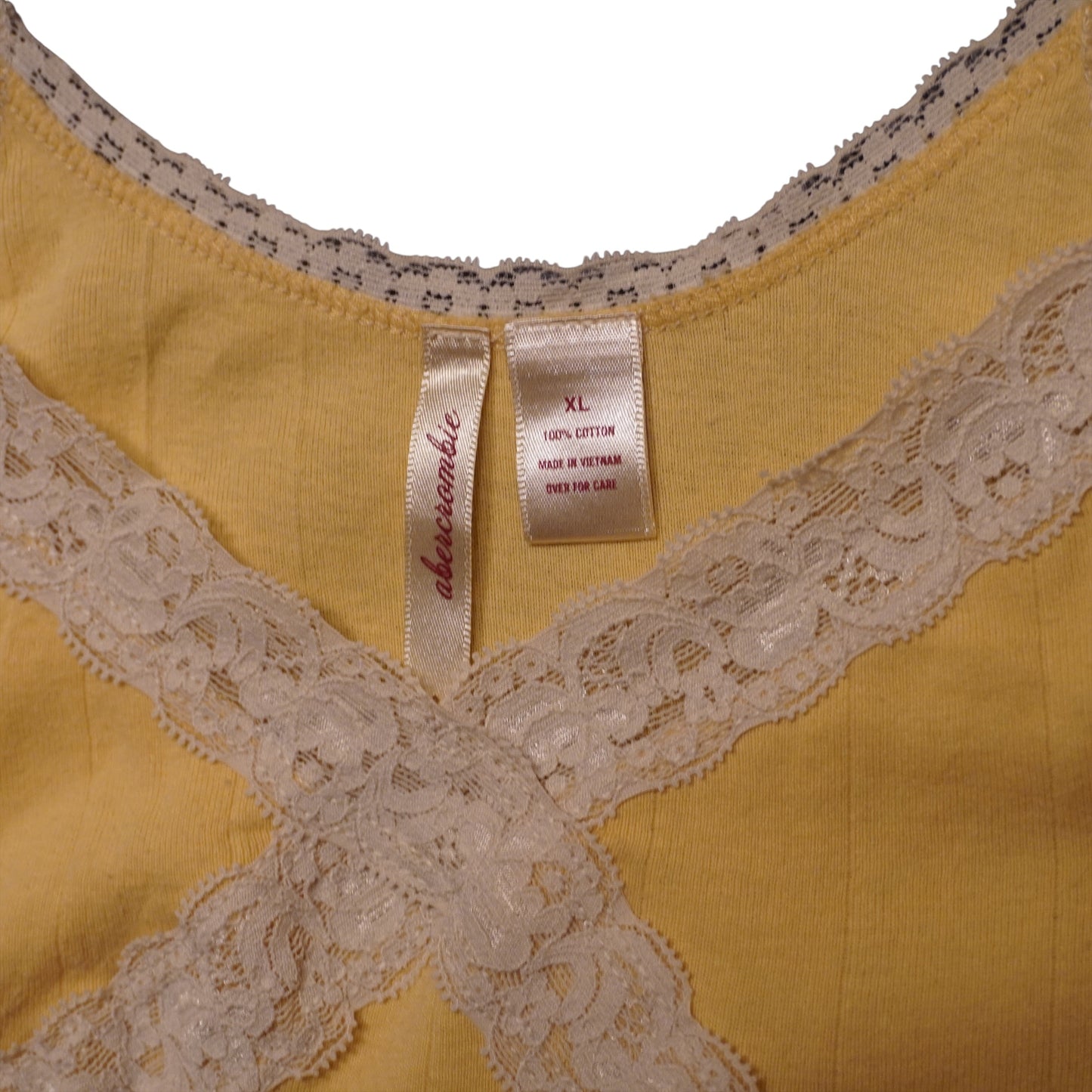 Y2K Abercrombie Yellow Top (XL)