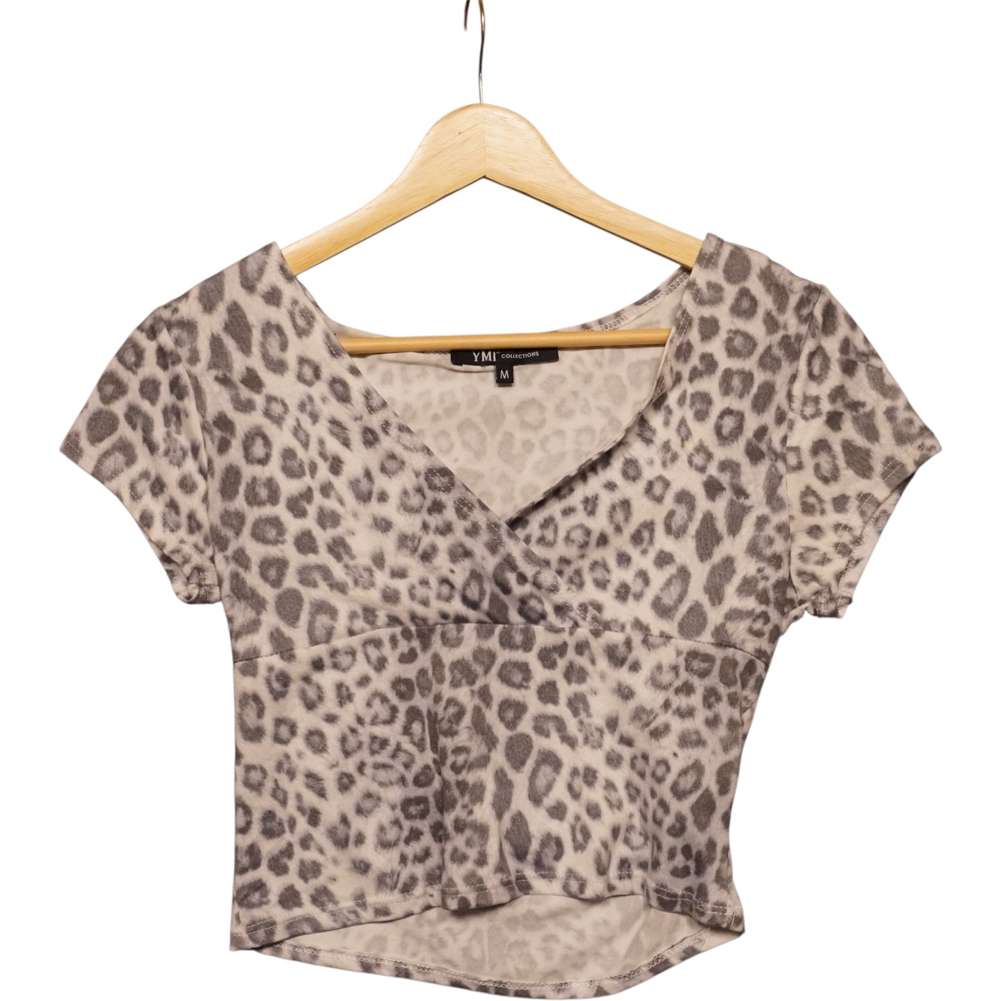 Y2K Snow Leopard Top (M)
