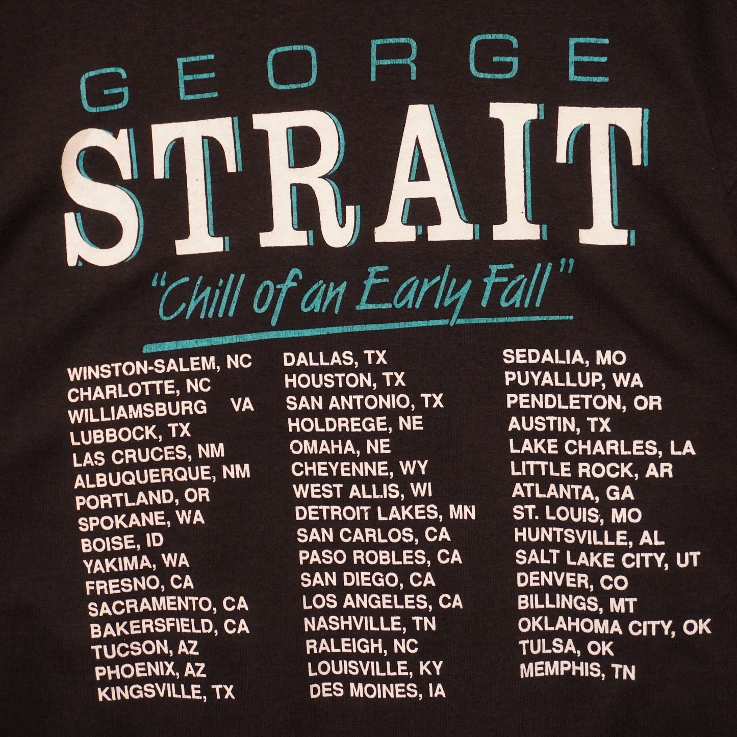1991 George Strait Tour Tee (XL)
