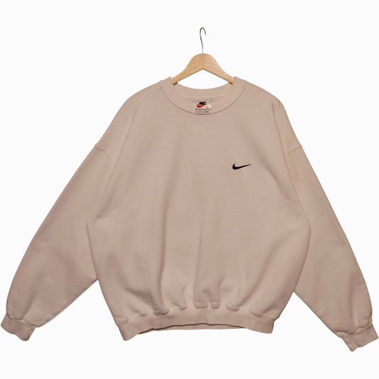 90s Nike White Crewneck (L)