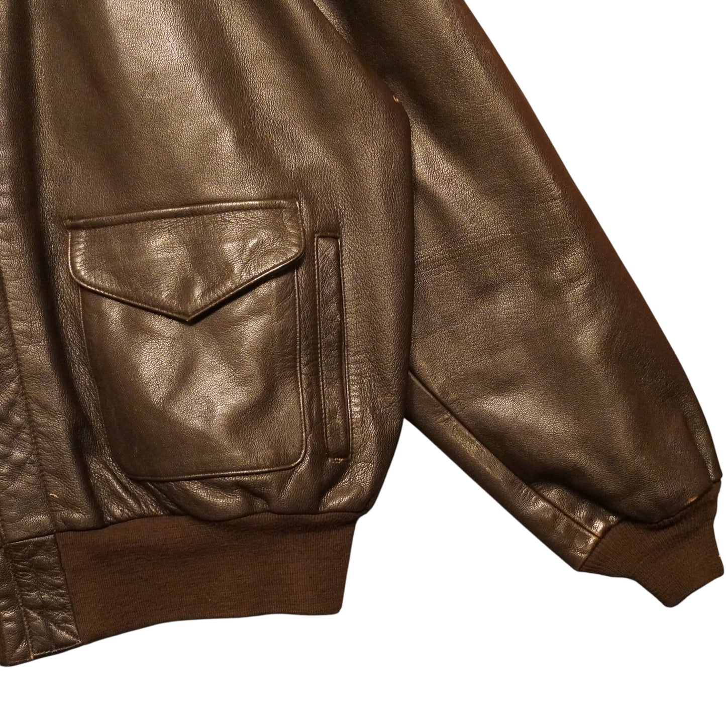 VTG U.S. Wings Leather Bomber Jacket (XL)