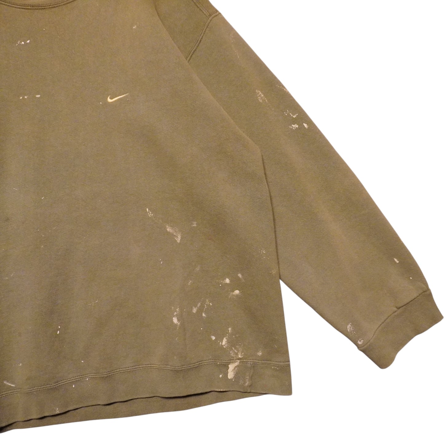 Distressed 90s Forest Green Nike Crewneck (L)