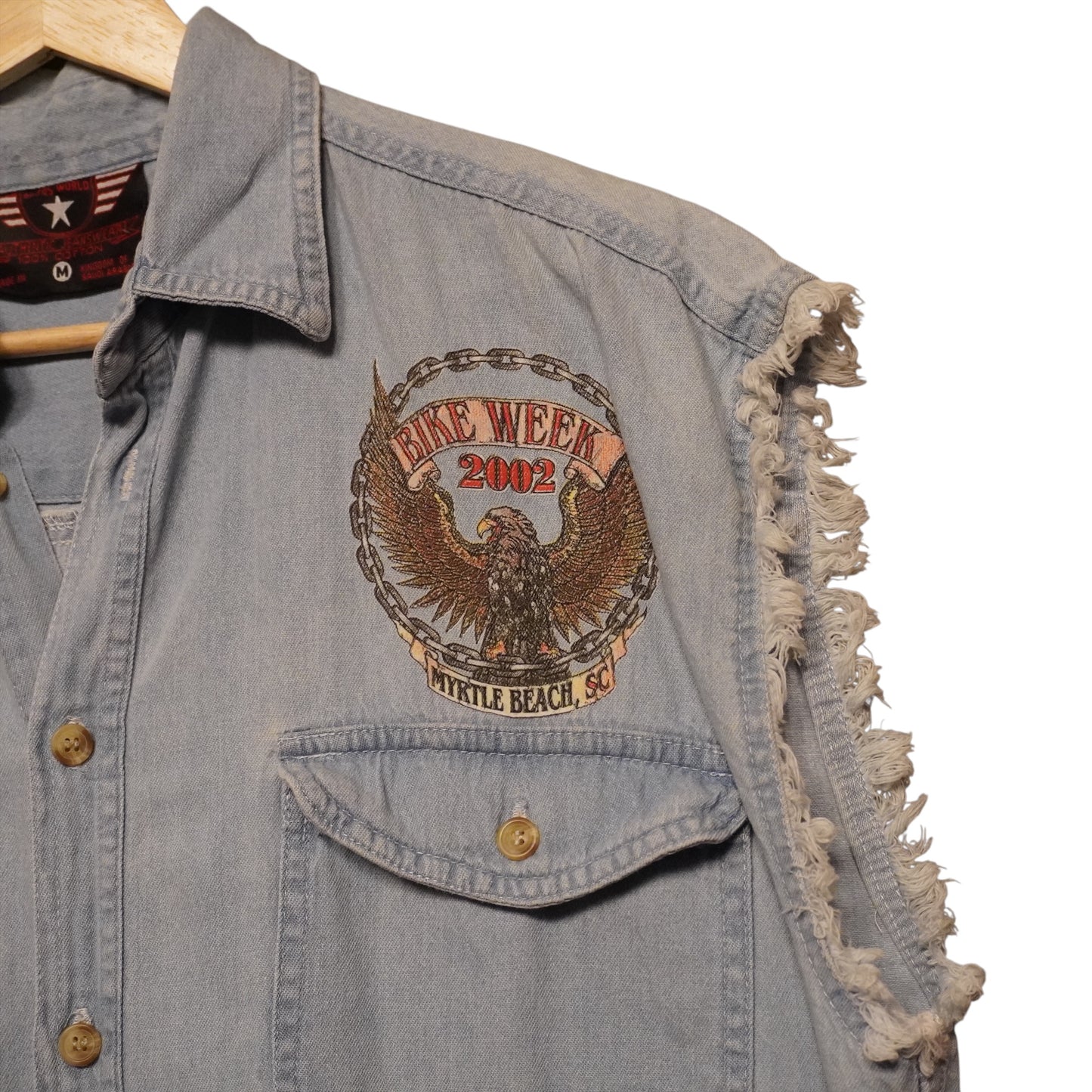 2002 Bike Week Denim Vest (M)