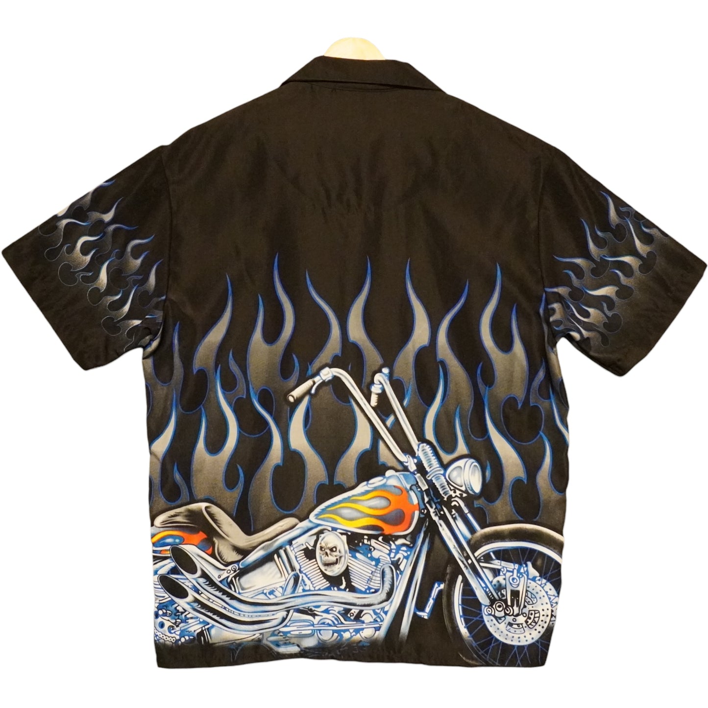 Y2K Saphire Motorcycle Button Up (M)