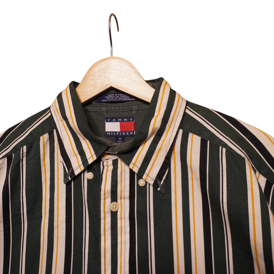 Tommy Stripped Button Up (M)