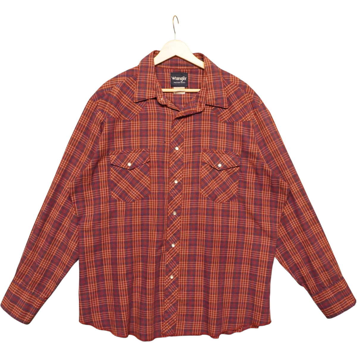 Wrangler Maroon Pearlsnap (L)