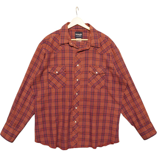 Wrangler Maroon Pearlsnap (L)