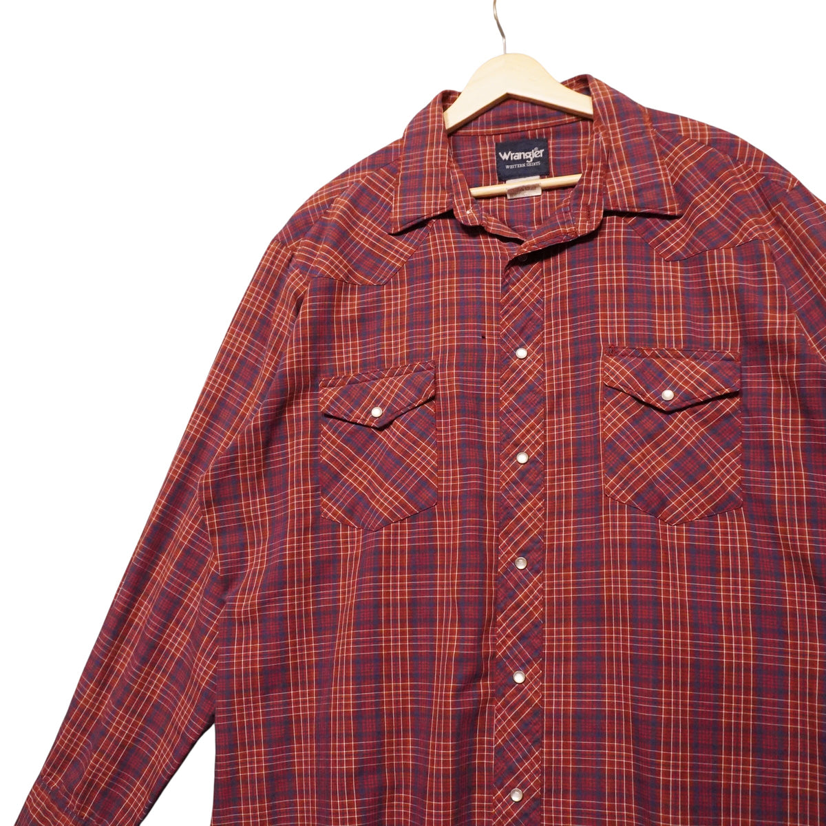Wrangler Maroon Pearlsnap (L)