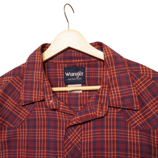 Wrangler Maroon Pearlsnap (L)