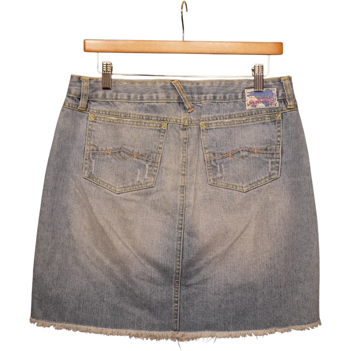 Y2K Mudd Distressed Skirt (30)