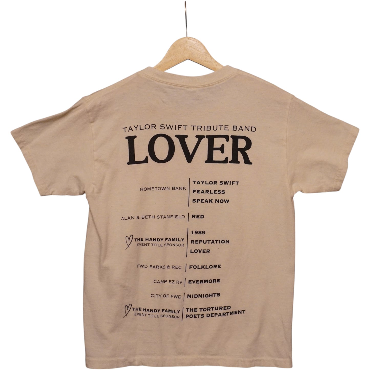 Taylor Swift Tribute Band Baby Tee (M)