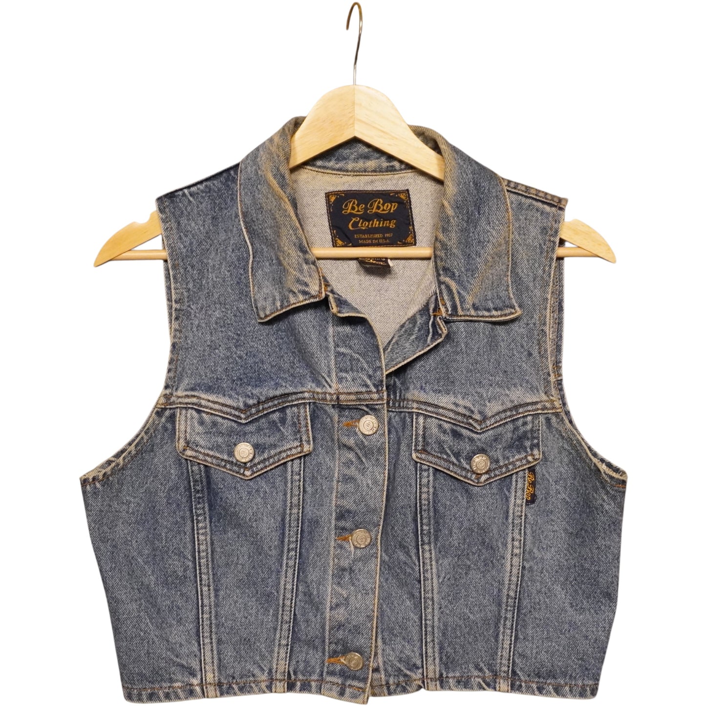 BeBop Clothing Jean Vest (L)