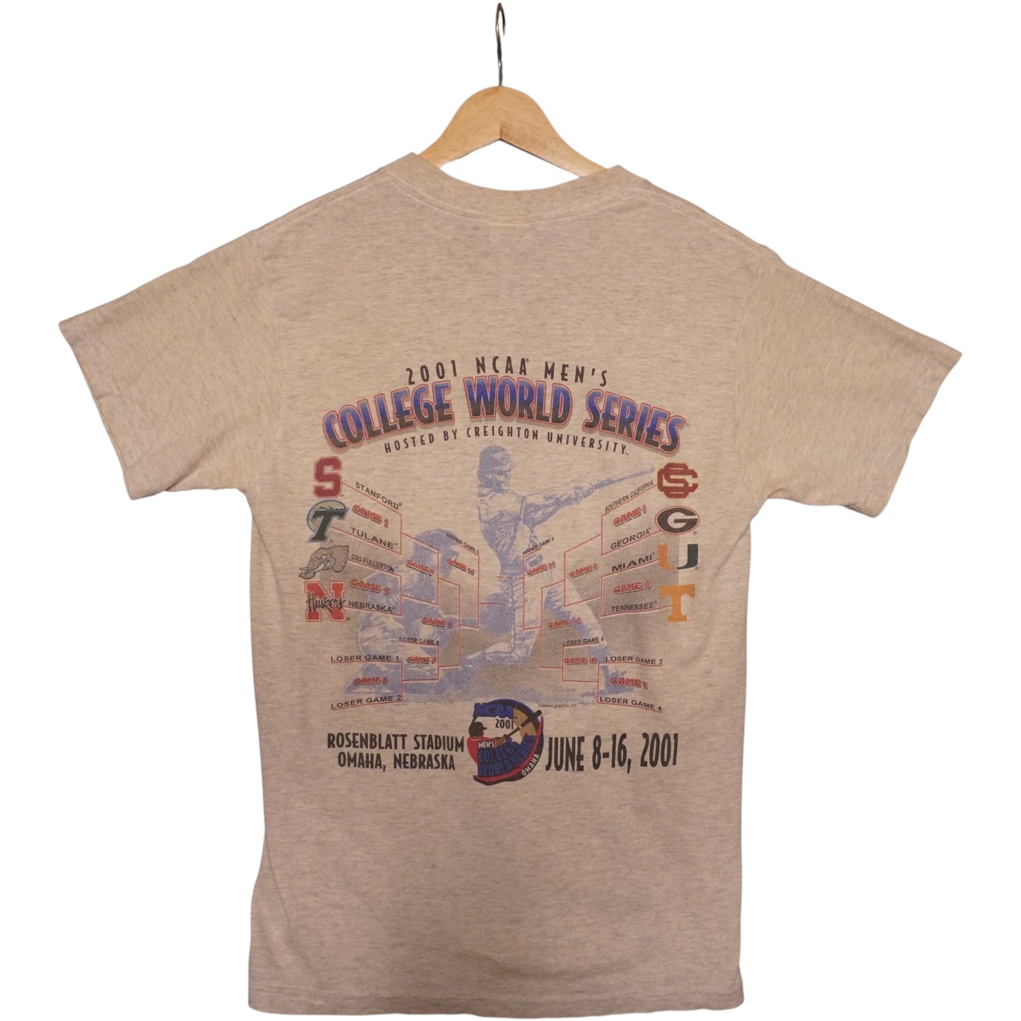 2001 NCAA College World Tee (S)