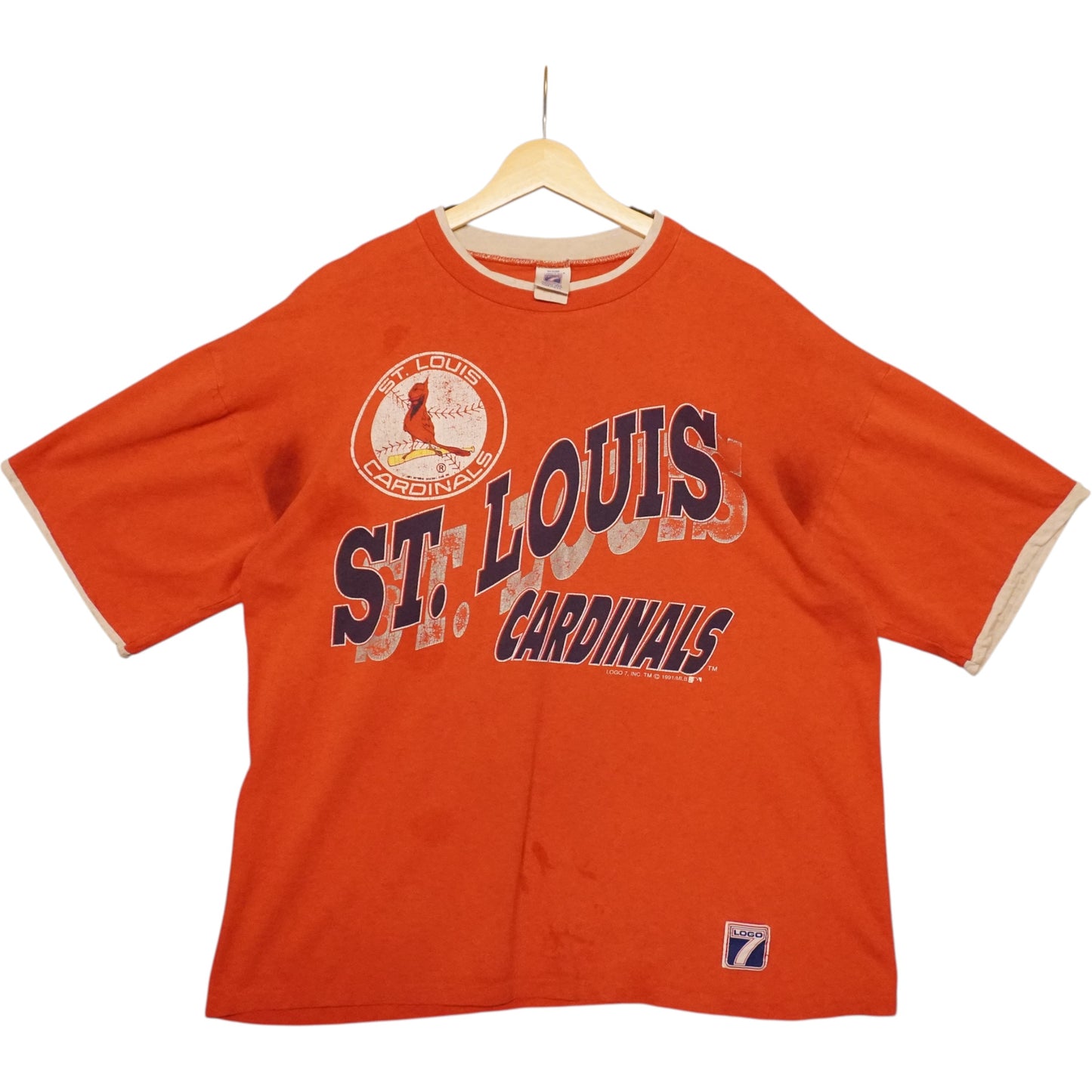1991 Cardinals Ringer Tee (L)
