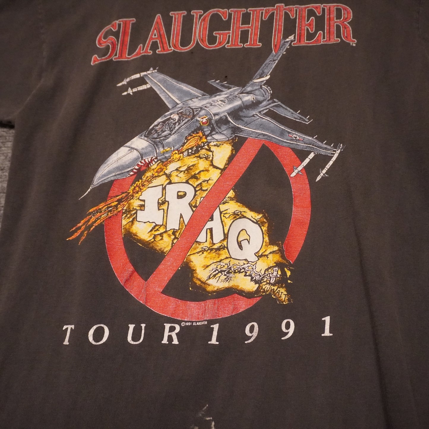 1991 Slaughter Tour (Fader) Tee (L)