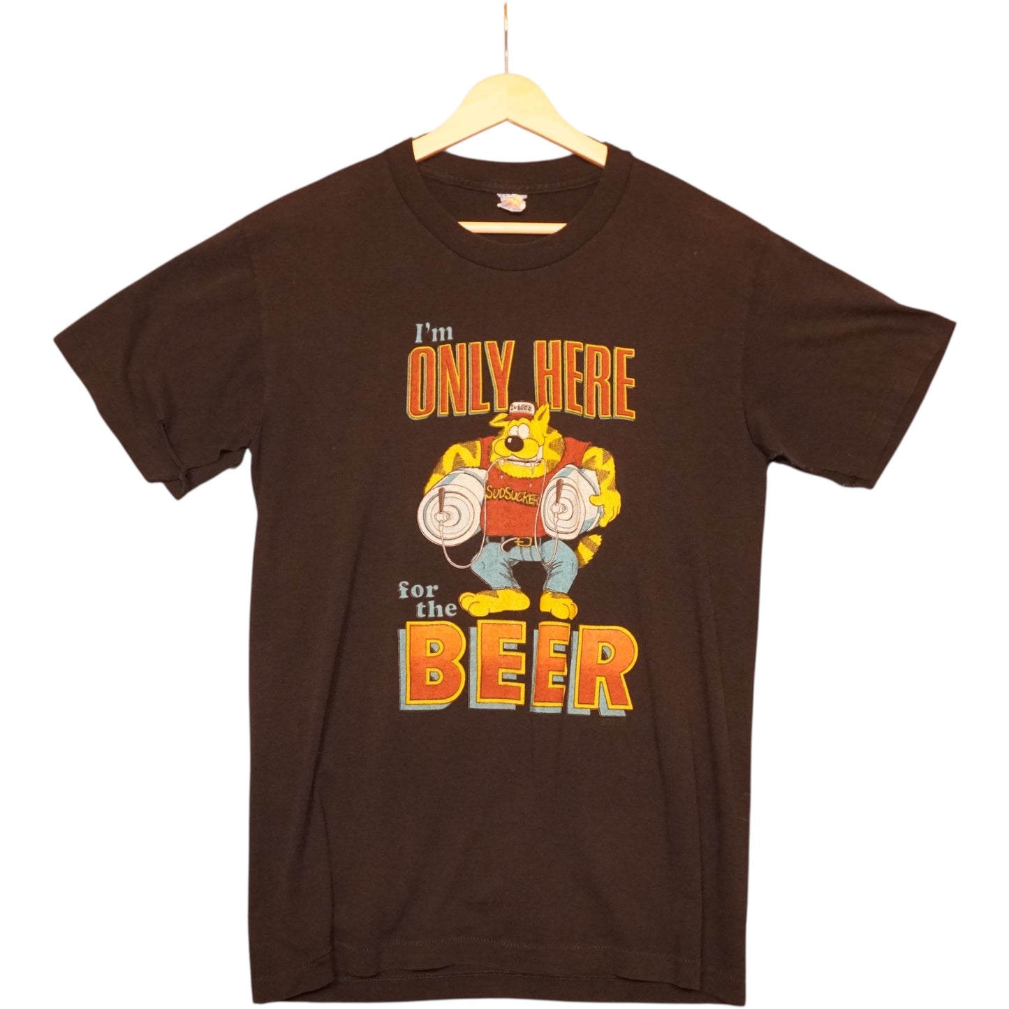 80s Only Here For The Beer Tee (L)