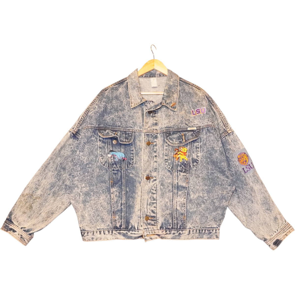 VTG Denim Patch Jacket (M)