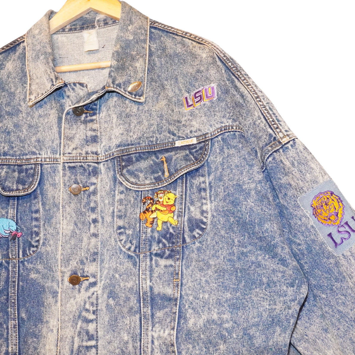 VTG Denim Patch Jacket (M)