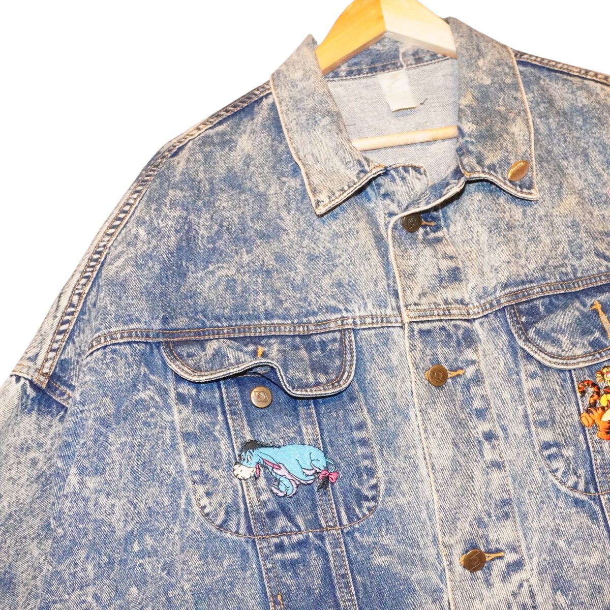 VTG Denim Patch Jacket (M)