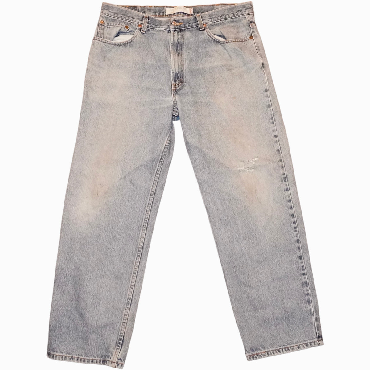 Back view of light-wash Levi's jeans