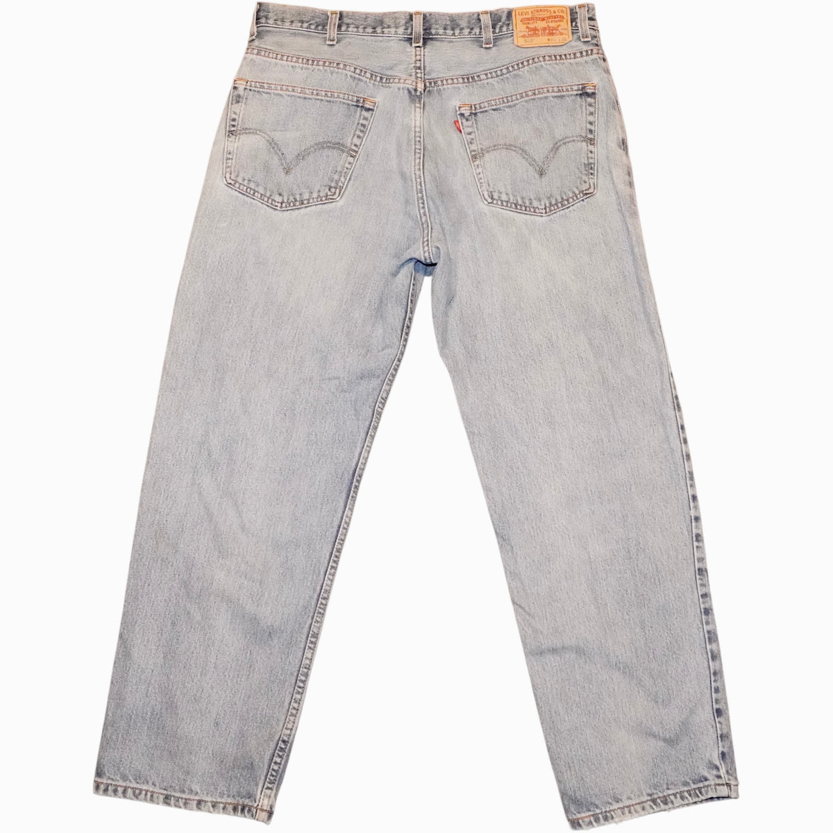 Front view of light-wash Levi's jeans