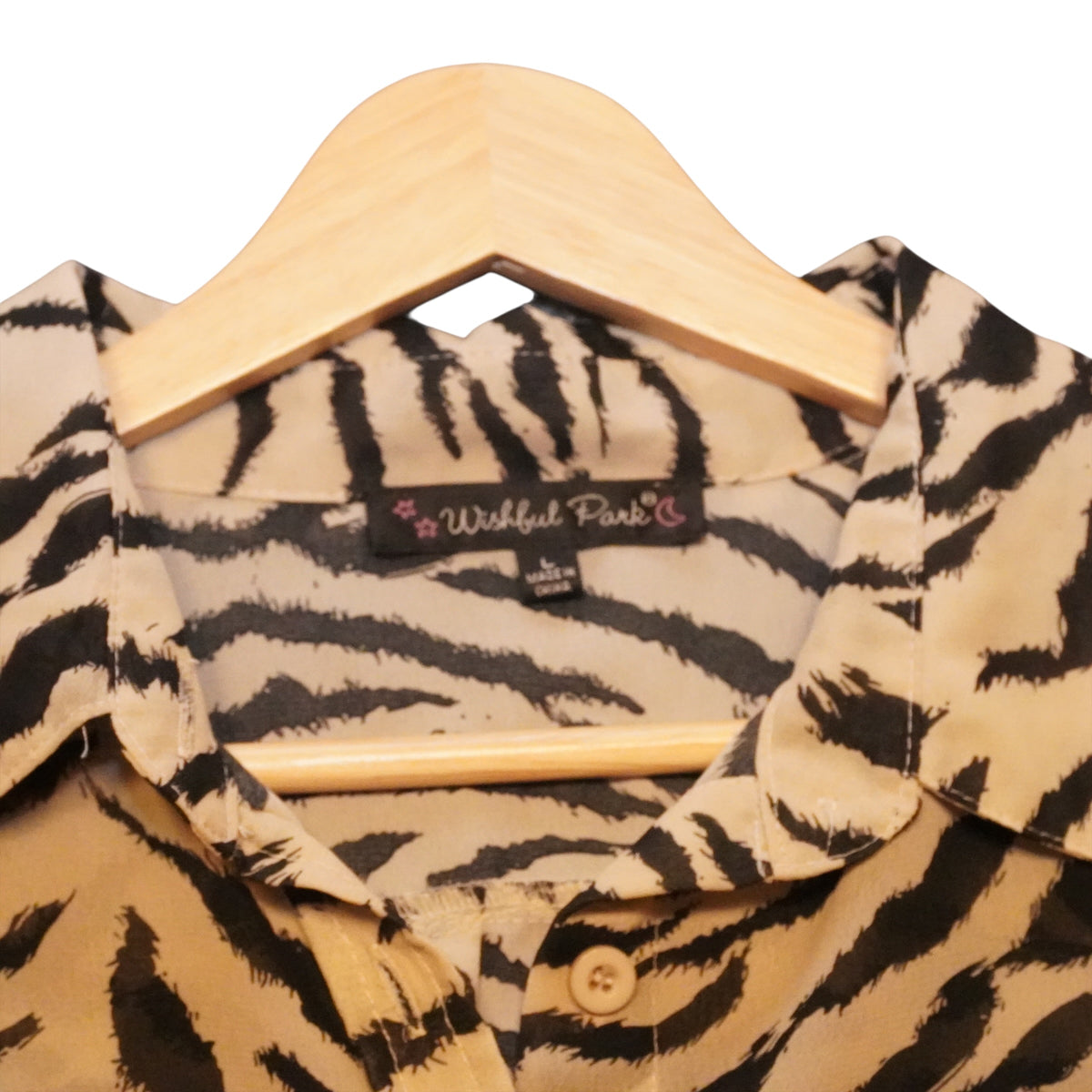 Y2K Zebra Shirt (L)