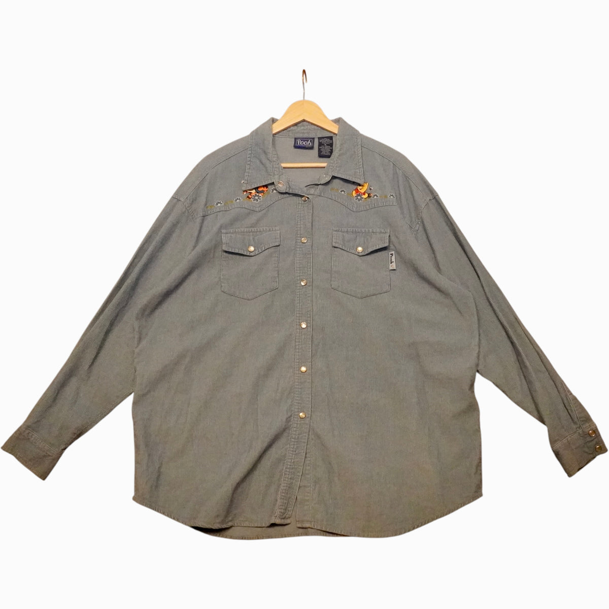 90s POOH Denim Shirt (XL)