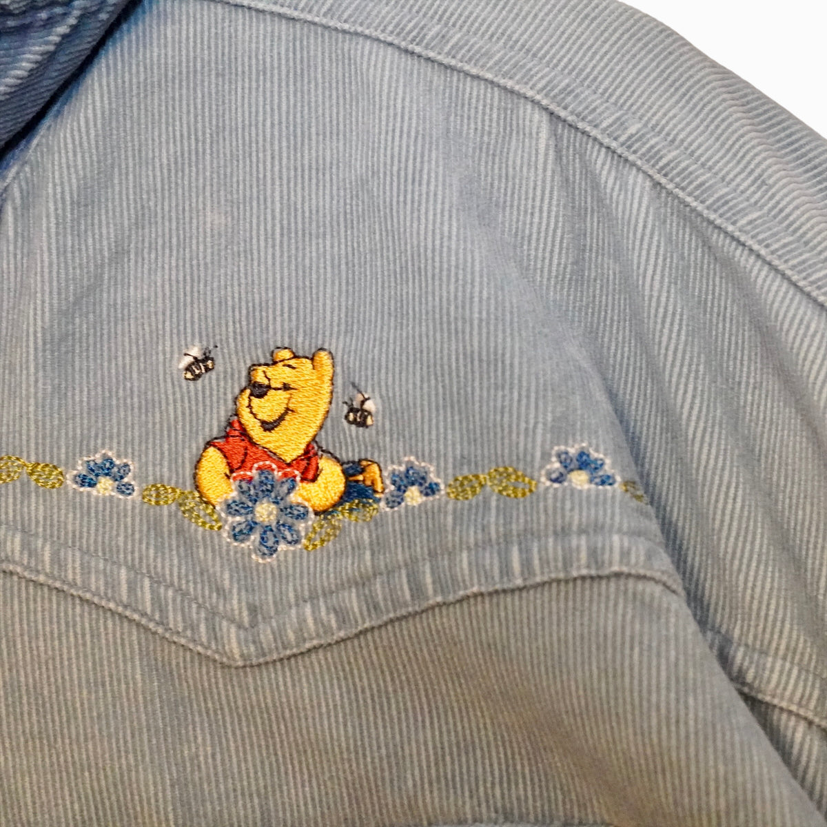 90s POOH Denim Shirt (XL)