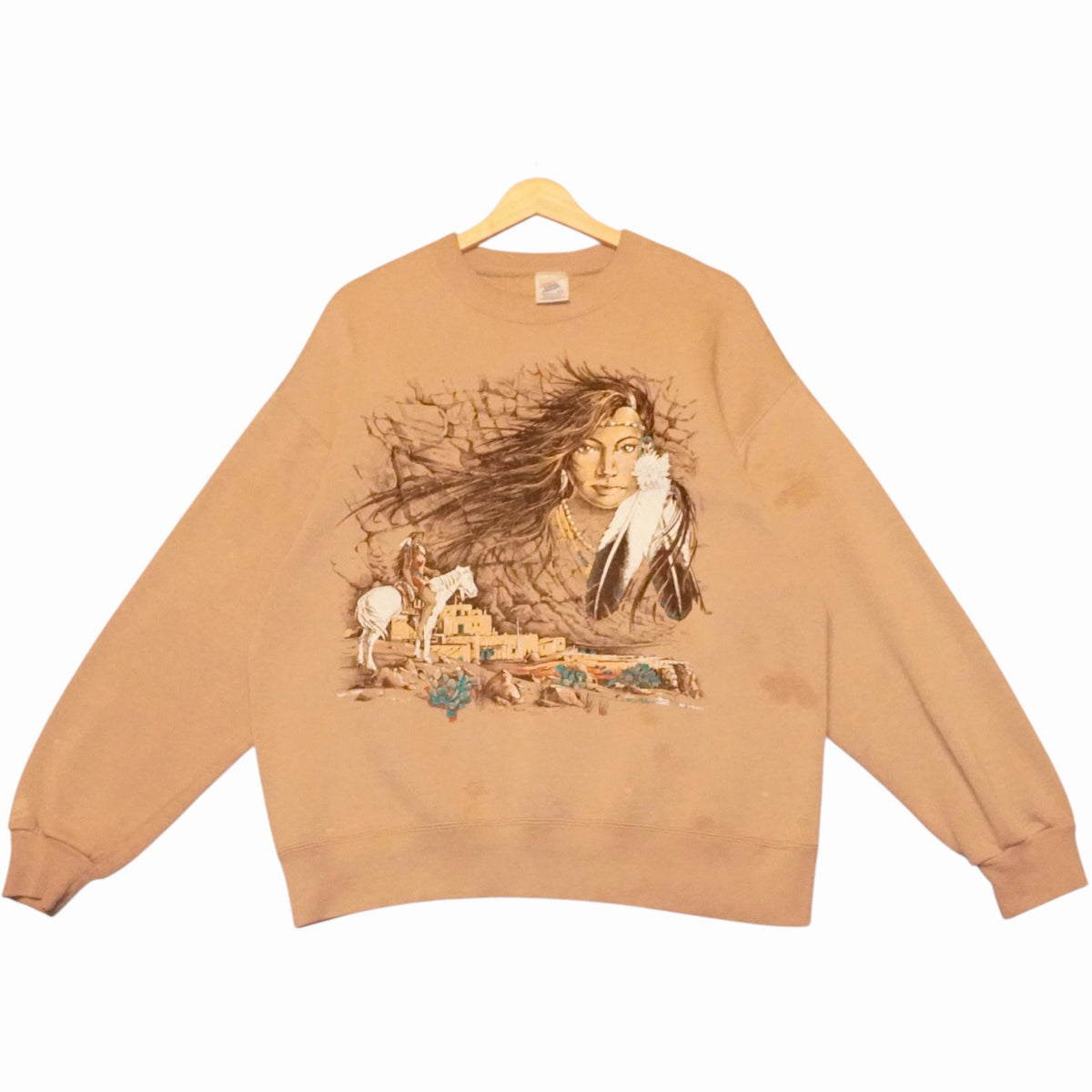 90s Indian Girl Crewneck (L)