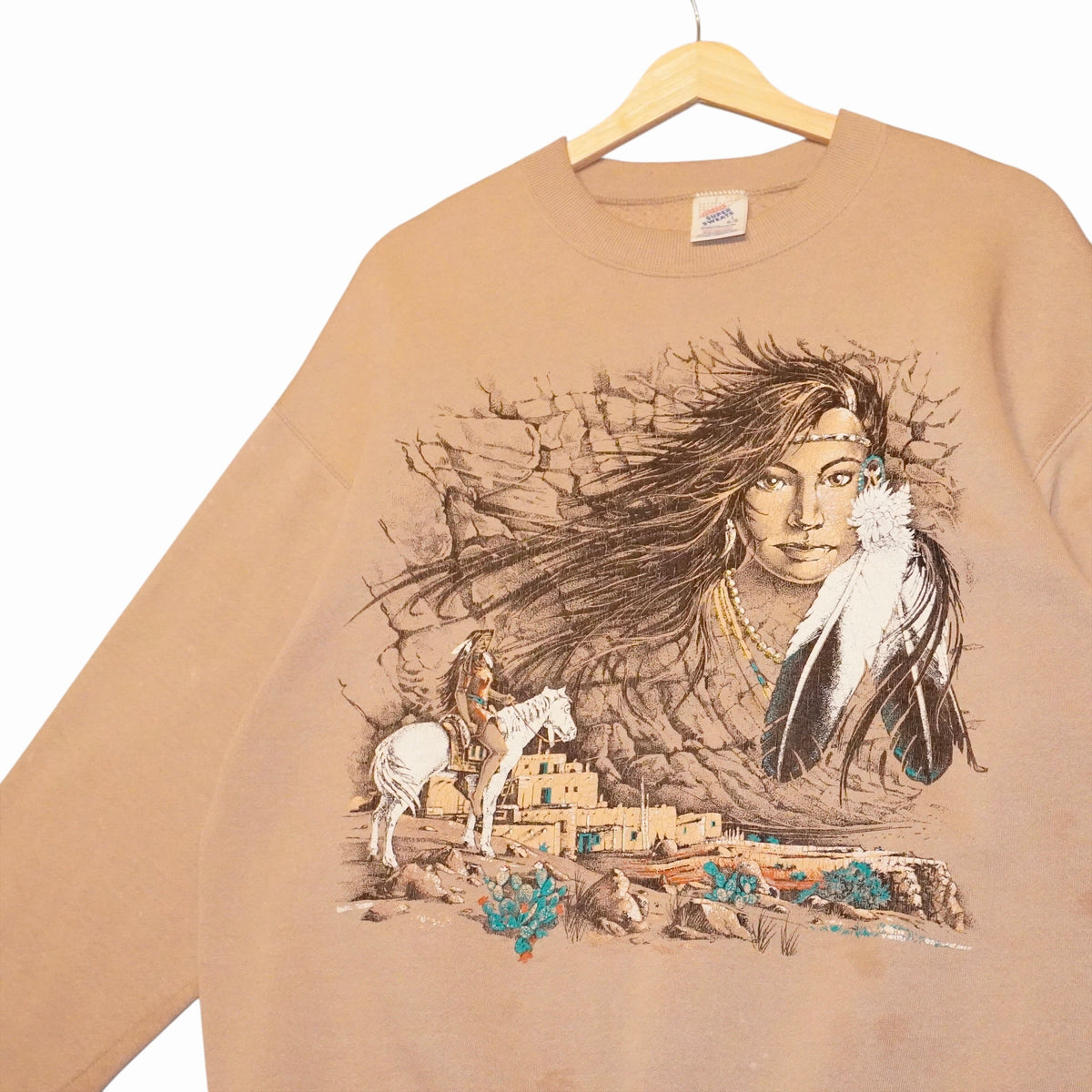 90s Indian Girl Crewneck (L)