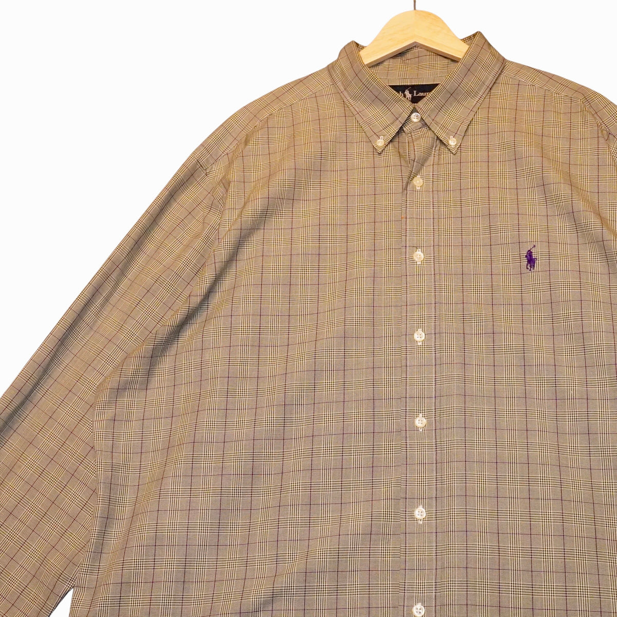 POLO Plaid Dress Shirt (XL)