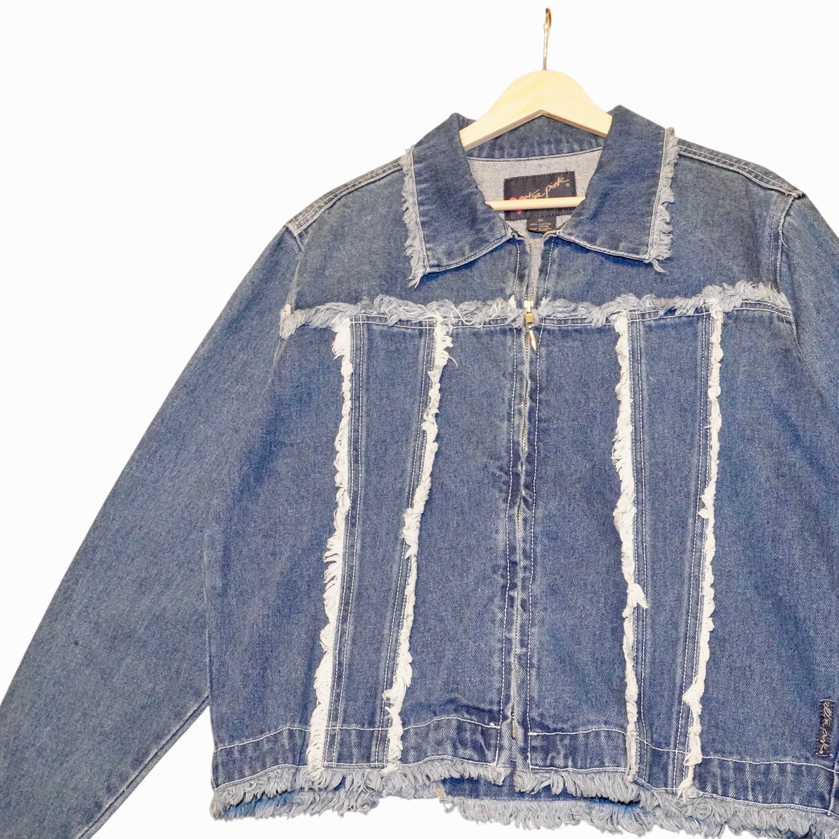 Y2K Extra Pink Denim Jacket (XL)