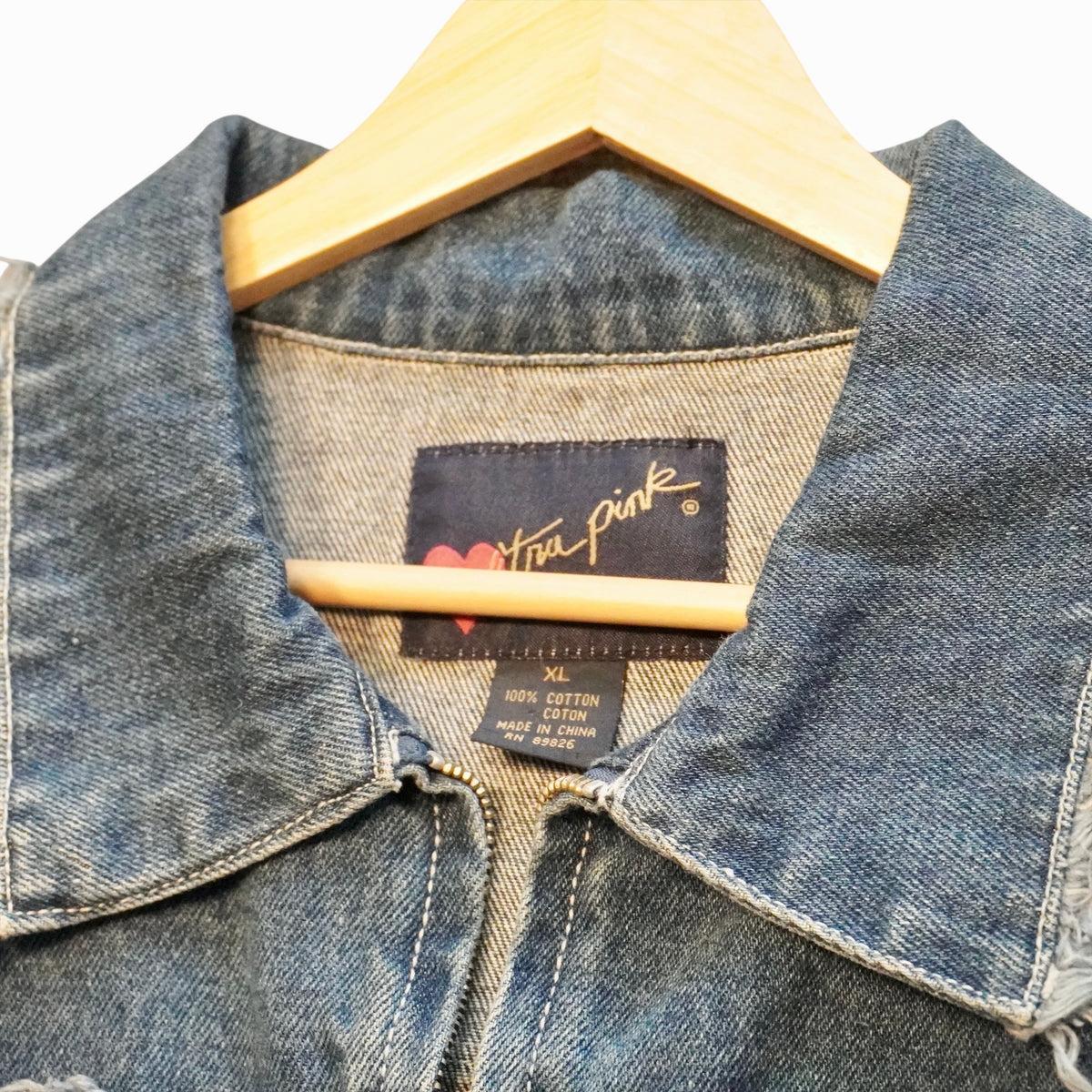 Y2K Extra Pink Denim Jacket (XL)