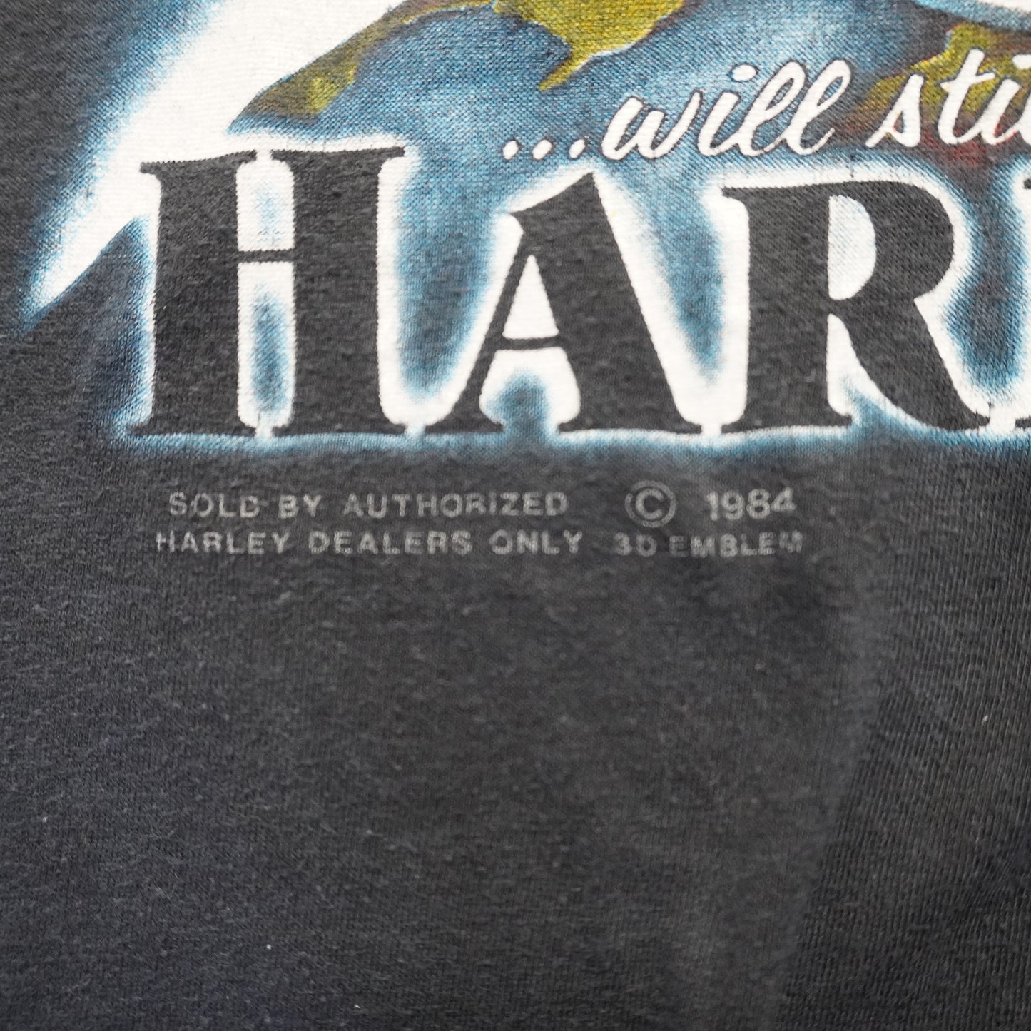 (L) 1984 3D Emblem Harley Tee