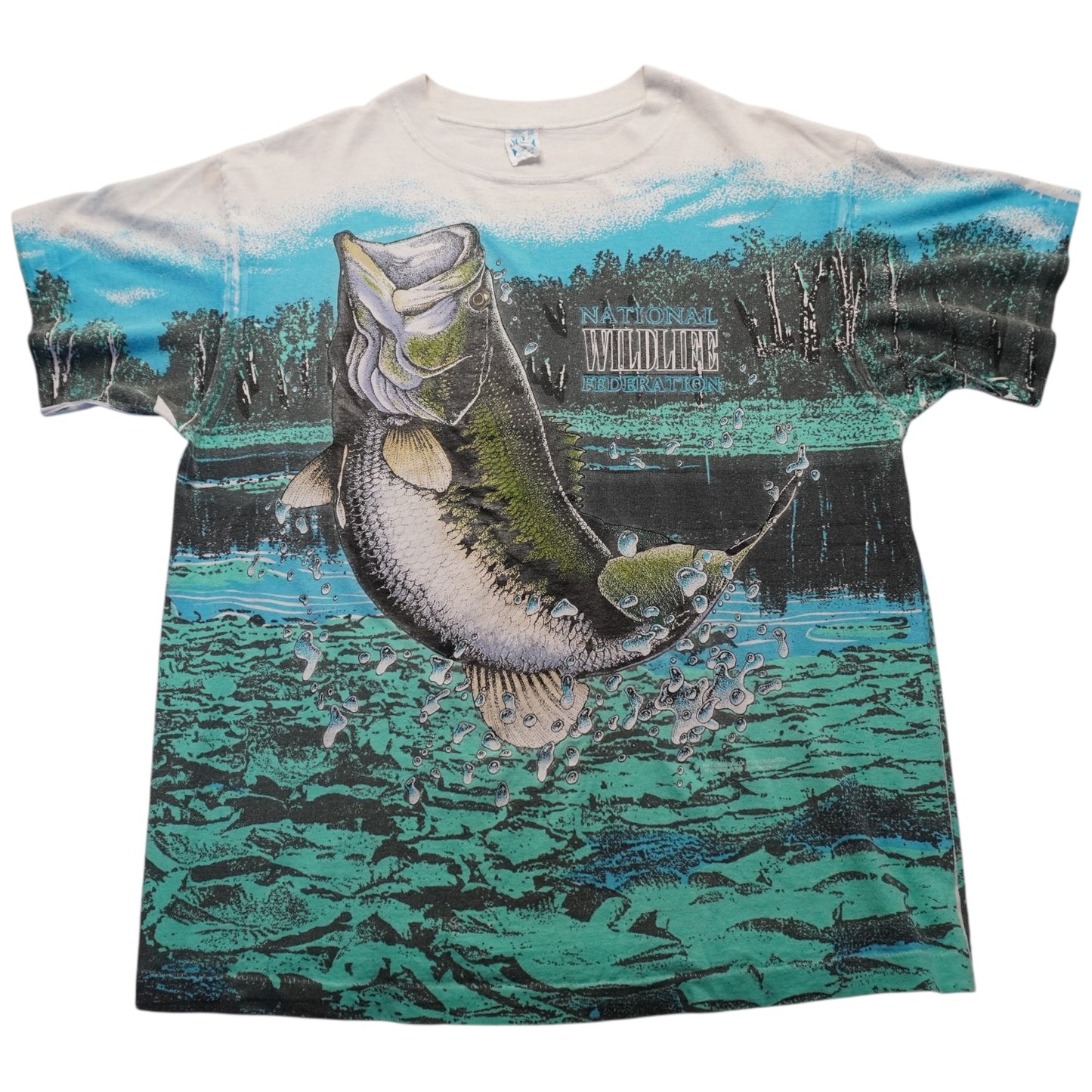 (L/XL)Vintage Bass Fishing AOP