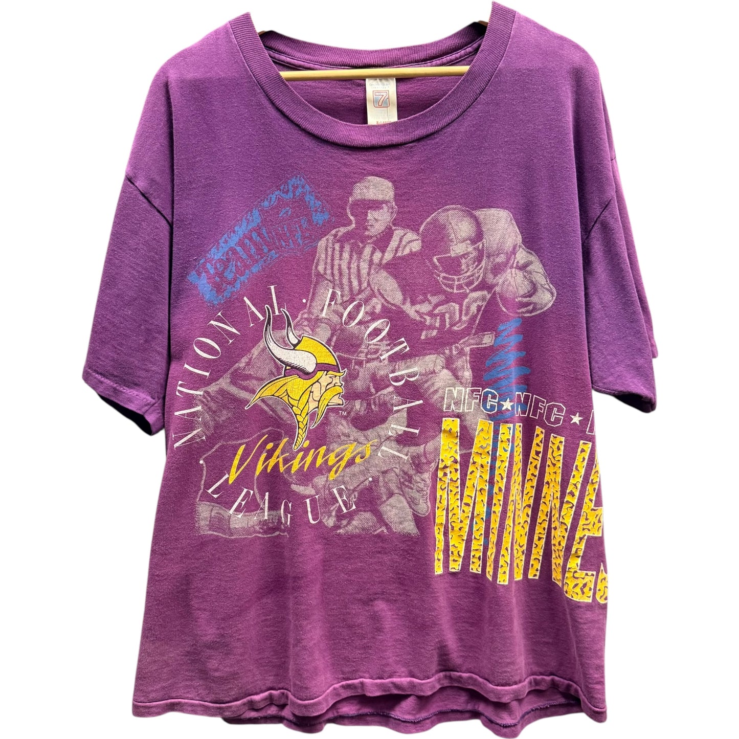 Vintage Logo 7 Vikings Tee (XL)