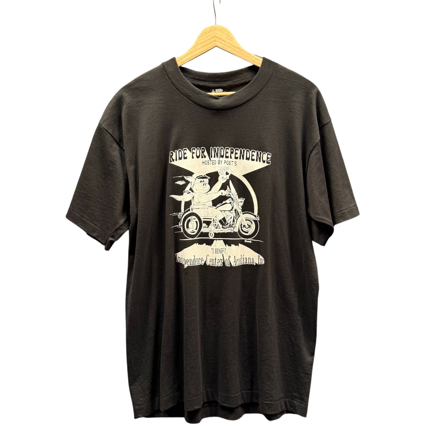 90s Acadiana Biker Tee (L)