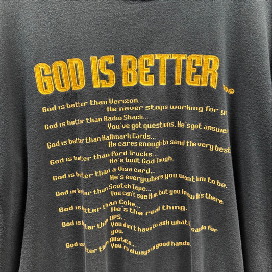 Vintage "God Is Better" Tee (XL)