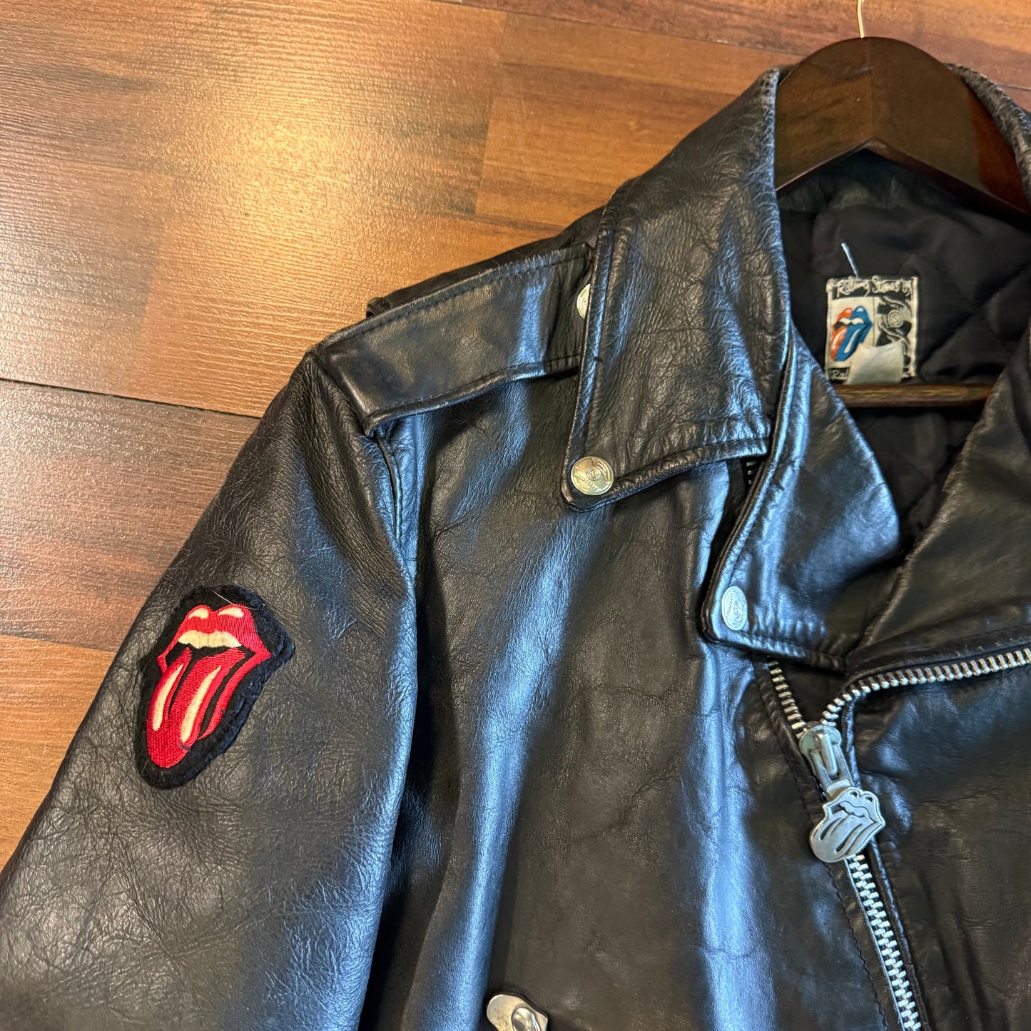 1989 Rolling Stones Leather Jacket (L)