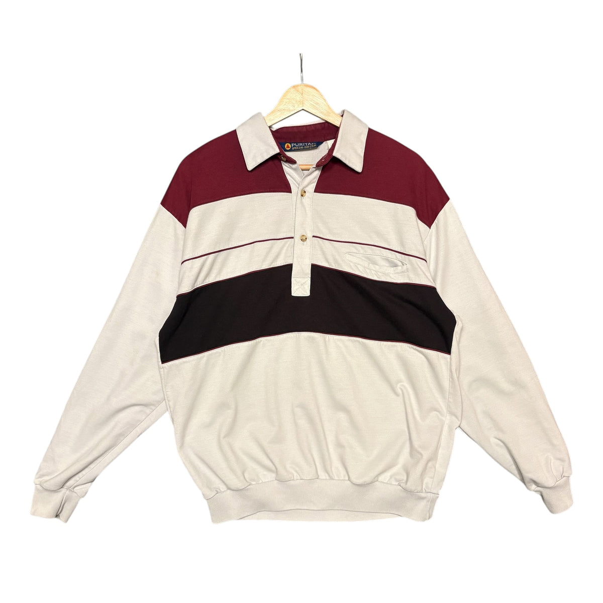 Puritan Striped Polo (L)
