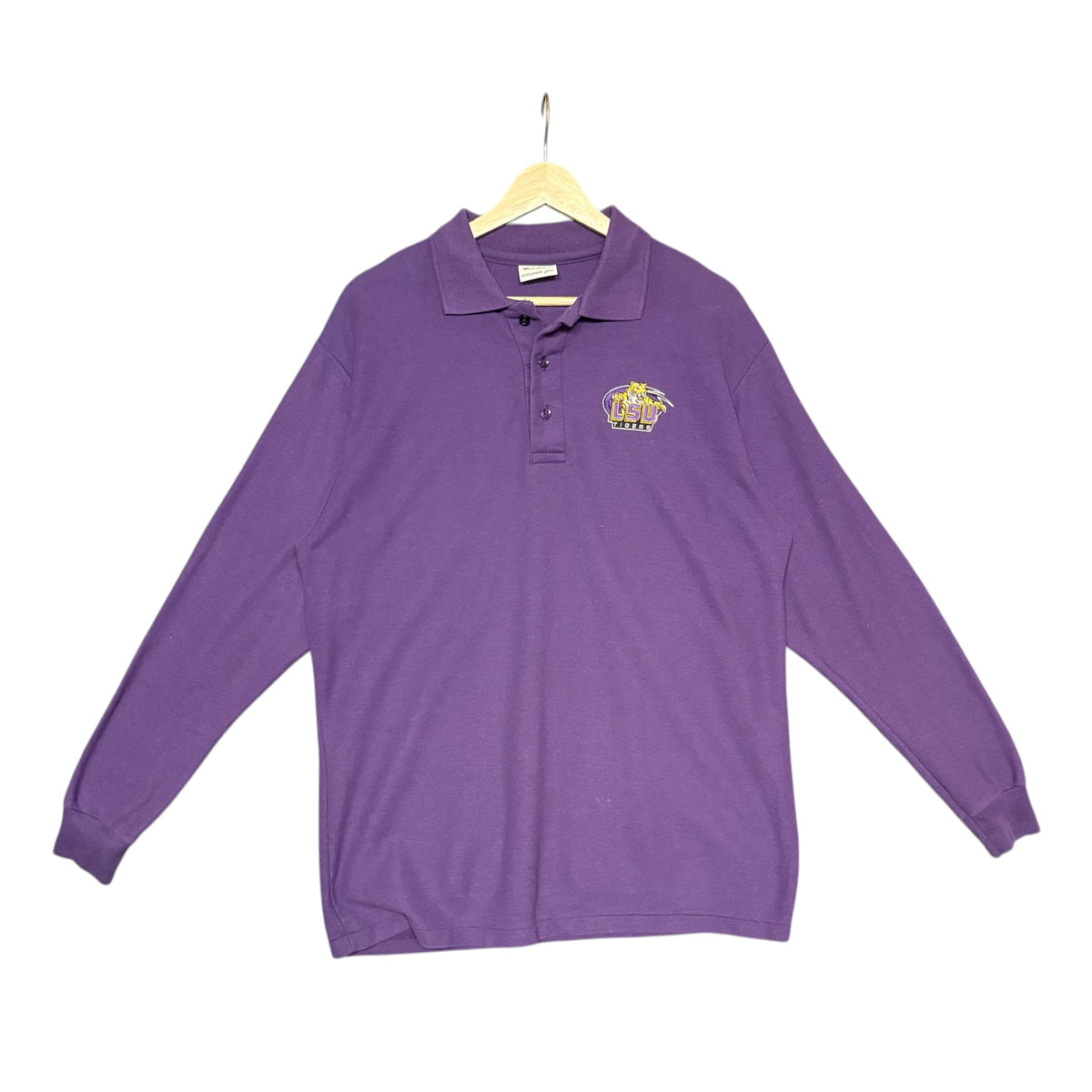 LSU Left Chest L/S Polo (L)